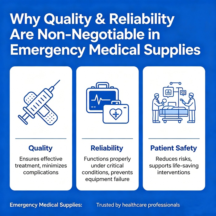 Why Quality & Reliability Are Non-Negotiable in Emergency Medical Supplies